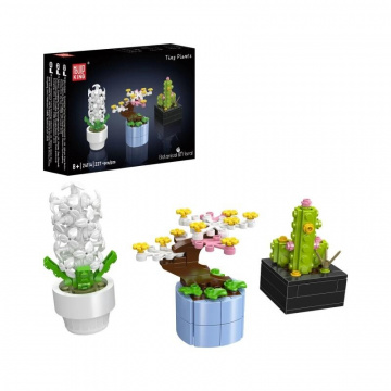 Mould King 24114 Mini květiny v květináči – Bonsaj, Kaktus, Květ naděje