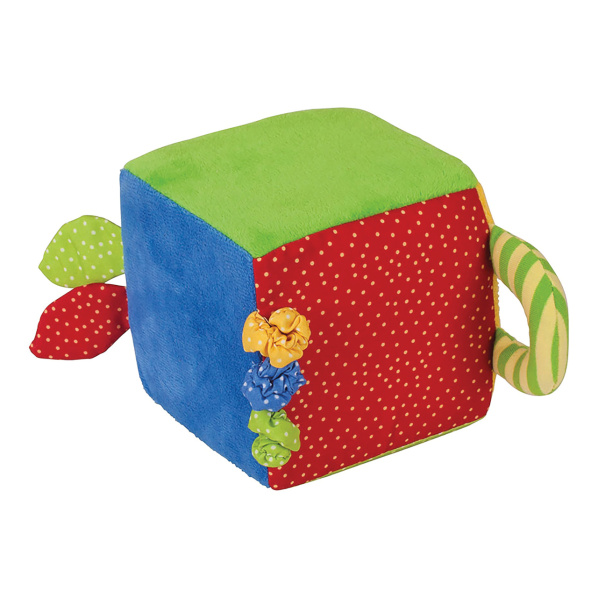 Bigjigs Baby Textilní aktivní kostka Bigjigs Baby Textilní aktivní kostka