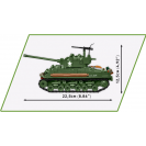 COBI 3118 Americký střední tank WW Sherman M4A2E8(76)W