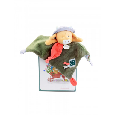 Doudou Dárková sada Plyšový muchláček kravička Aneth 27 cm