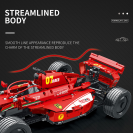 Reobrix 11007 F1 závodní vůz červený R/C 1:8