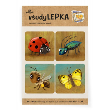 Lesní svět všudyLEPKA vel. 1-016 - Mix hmyz