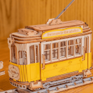 RoboTime 3D dřevěná skládačka Historická tramvaj