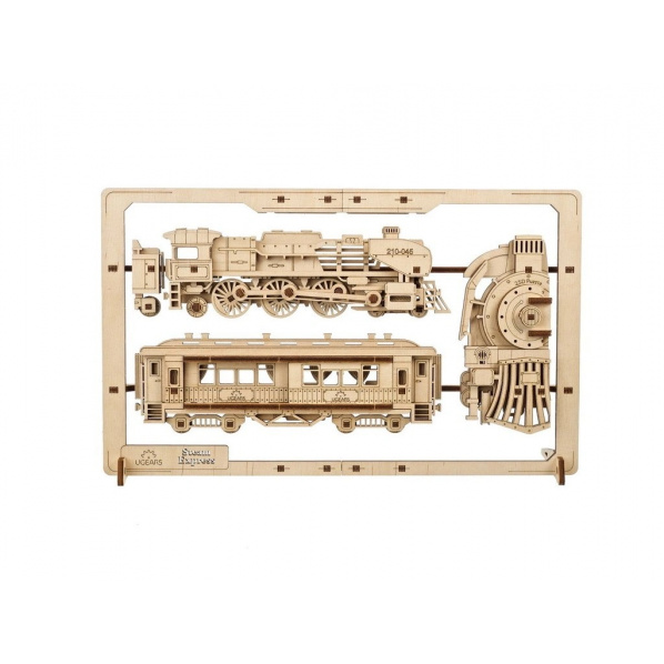 Ugears 2,5D dřevěné mechanické puzzle Steam Express Ugears 2,5D dřevěné mechanické puzzle Steam Express