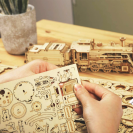 RoboTime 3D dřevěná skládačka Parní lokomotiva