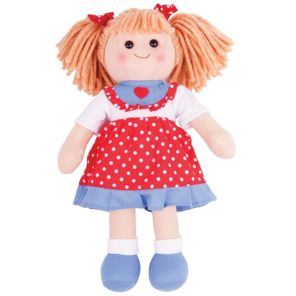 Bigjigs Toys Látková panenka Emily 34 cm Bigjigs Toys Látková panenka Emily 34 cm