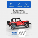 CaDA C52027W Terénní červené auto Smash Off-Roader Pull-back