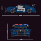 Mould King 27002 Model auta Policejní Ford Mustang