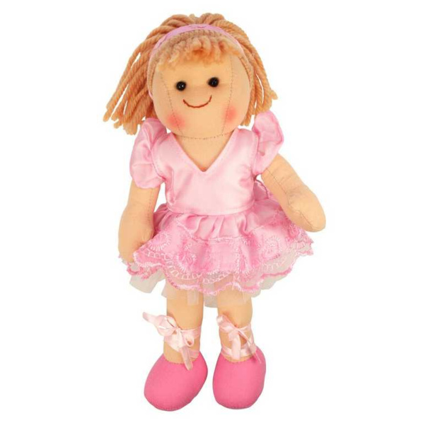 Bigjigs Toys Látková panenka Lily 28 cm Bigjigs Toys Látková panenka Lily 28 cm