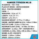 COBI 5864 Britský stíhací letoun Hawker Typhoon Mk.IB