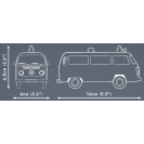 COBI 24619 Volkswagen T2b Krankenwagen