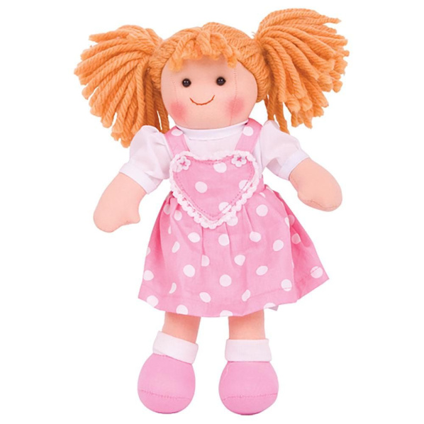 Bigjigs Toys Látková panenka Ruby 28 cm Bigjigs Toys Látková panenka Ruby 28 cm