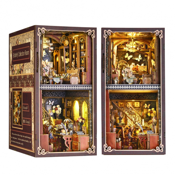 2Kids Toys 3D skládačka Zarážka na knihy Miniatura domečku Dům sběratele motýlů 2Kids Toys 3D skládačka Zarážka na knihy Miniatura domečku Dům sběratele motýlů