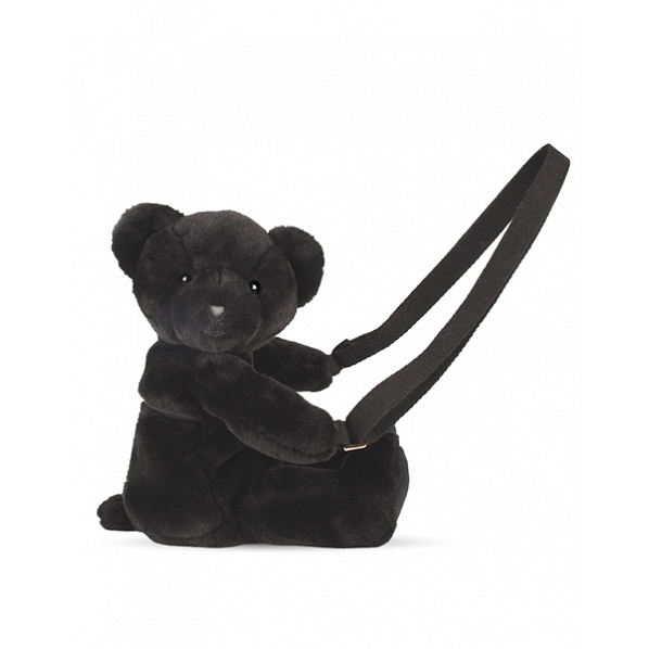 Doudou Plyšová taška přes rameno Medvídek černý 30 cm