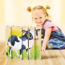 Quercetti 80712 PlayBio - Four Puzzle Zvířata na statku