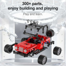 CaDA C52027W Terénní červené auto Smash Off-Roader Pull-back