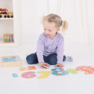 Bigjigs Toys – Dřevěné puzzle: čísla 1–9