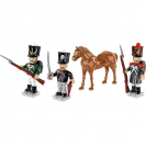 COBI 20098 Vojáci napoleonské éry – 3 figurky s doplňky a kůň