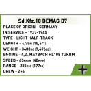 Cobi 2273 Německý polopásový vůz Sd.Kfz. 10 Demag D7
