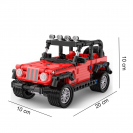 CaDA C52027W Terénní červené auto Smash Off-Roader Pull-back