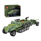 Mould King 20027 Kolopásový transportér SD KFZ 251/1 + protitankové dělo PAK 40 R/C