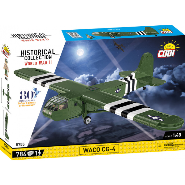 COBI 5755 Americký bezmotorový kluzák WACO CG-4 D-DAY COBI 5755 Americký bezmotorový kluzák WACO CG-4 D-DAY