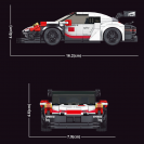 Mould King 27010 Model auta Porsche 911 RSR