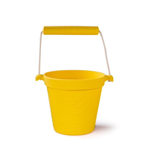 Bigjigs Toys Plážový kyblíček žlutý Bigjigs Toys Plážový kyblíček žlutý