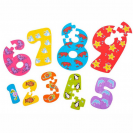 Bigjigs Toys – Dřevěné puzzle: čísla 1–9